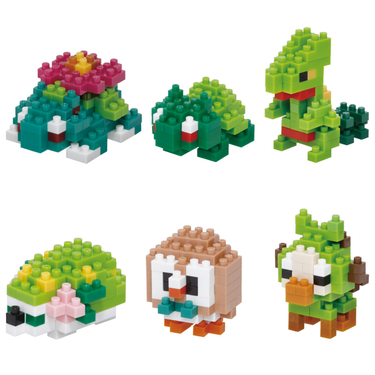 Pokemon Center Kawada Nanoblock Mini Pokemon Grass Type