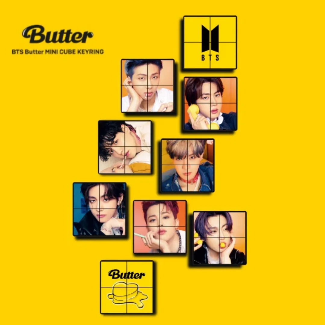 BTS Mini Keyring Cube Butter