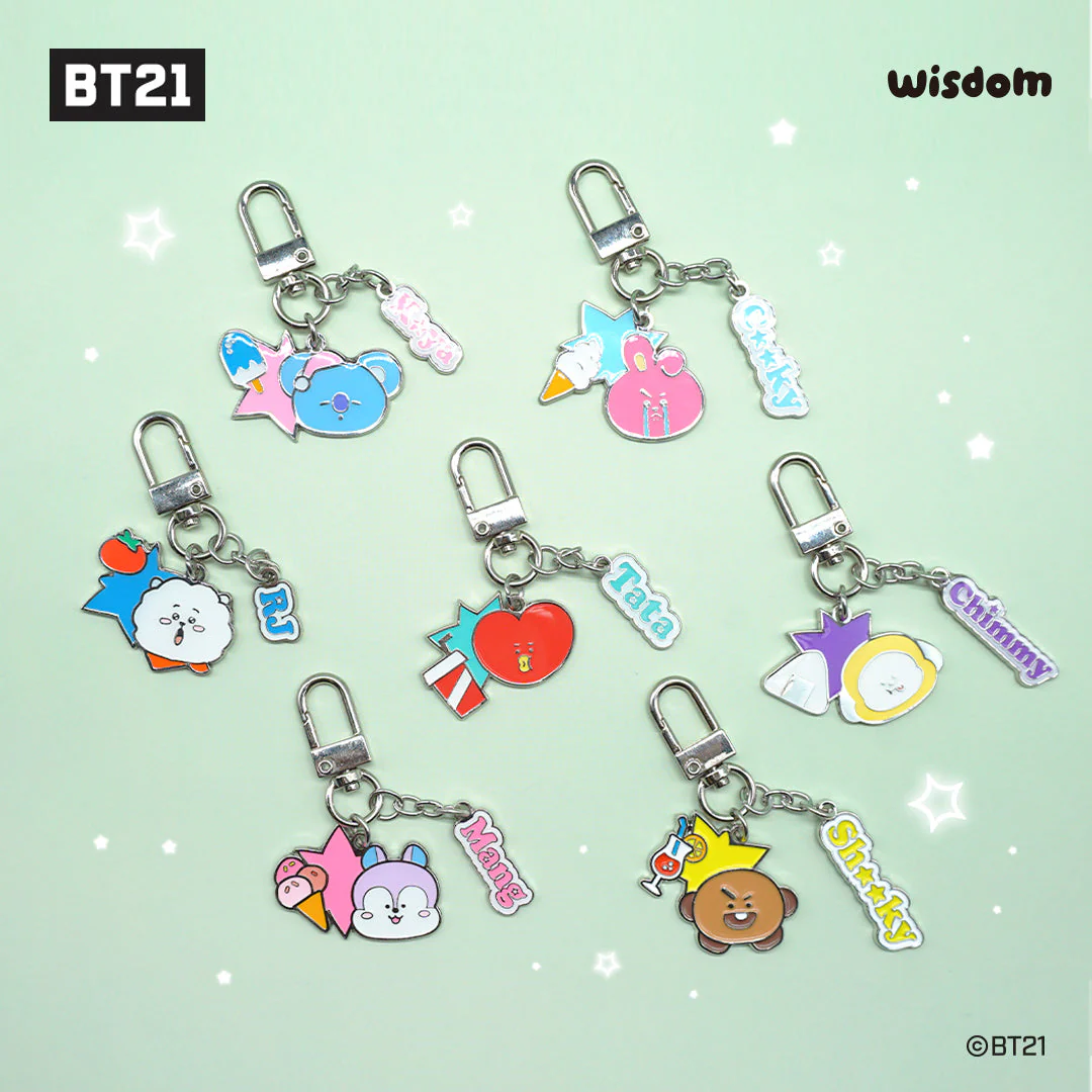 BT21 Metal Keyring