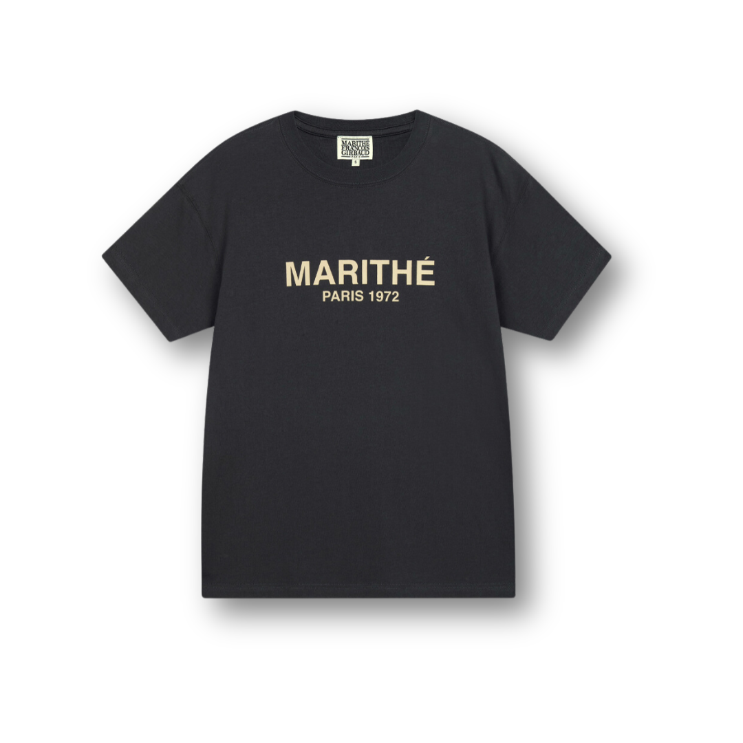 Marithé François Girbaud Regular Logo Tee Charcoal