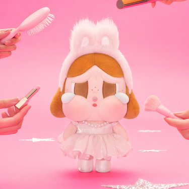 POP MART CRYBABY SHINY SHINY SERIES-Plush Doll Pink