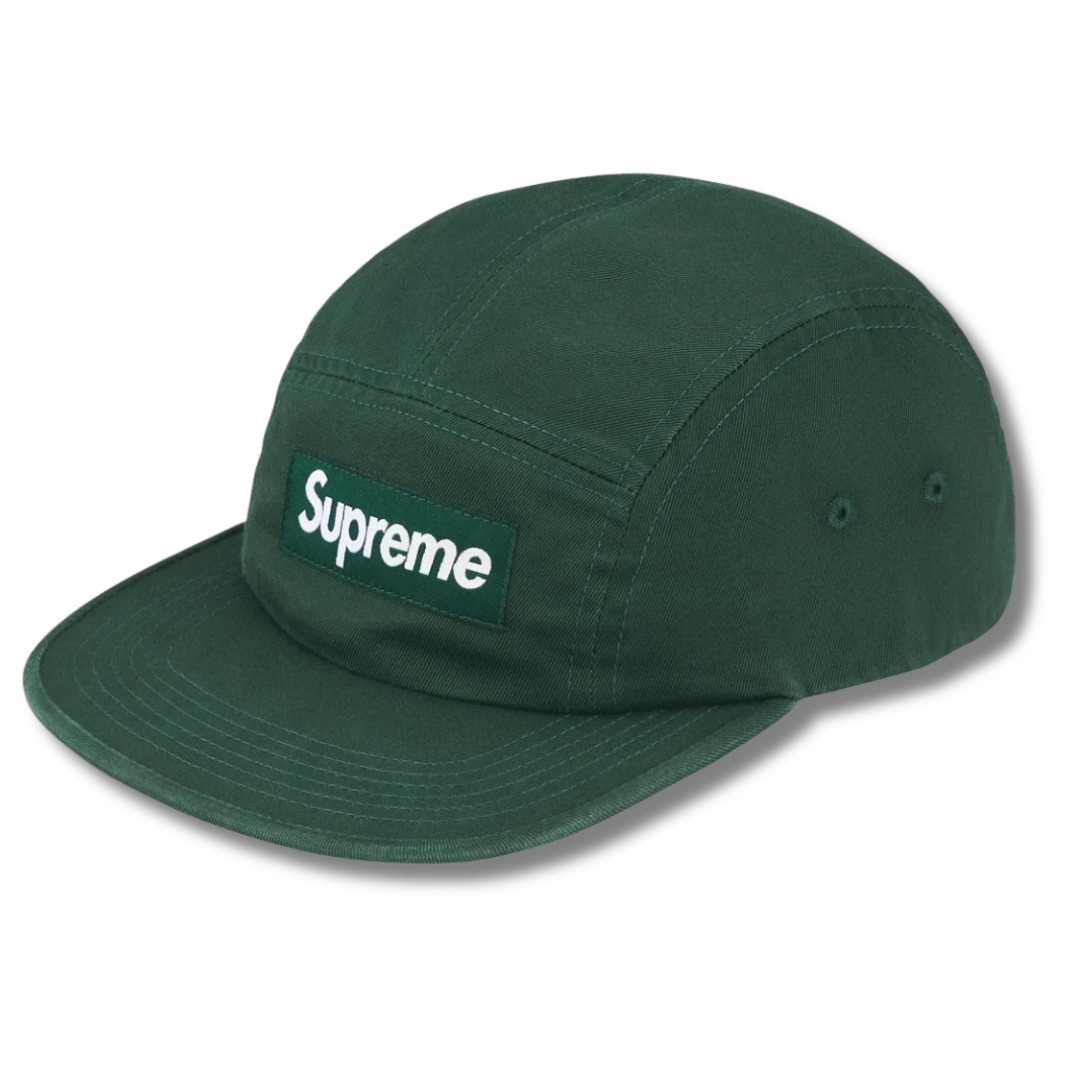 Supreme Washed Chino Twill Camp Cap Pine (FW25)