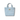 Marithé François Girbaud Classic Logo Canvas Tote Bag Light Blue