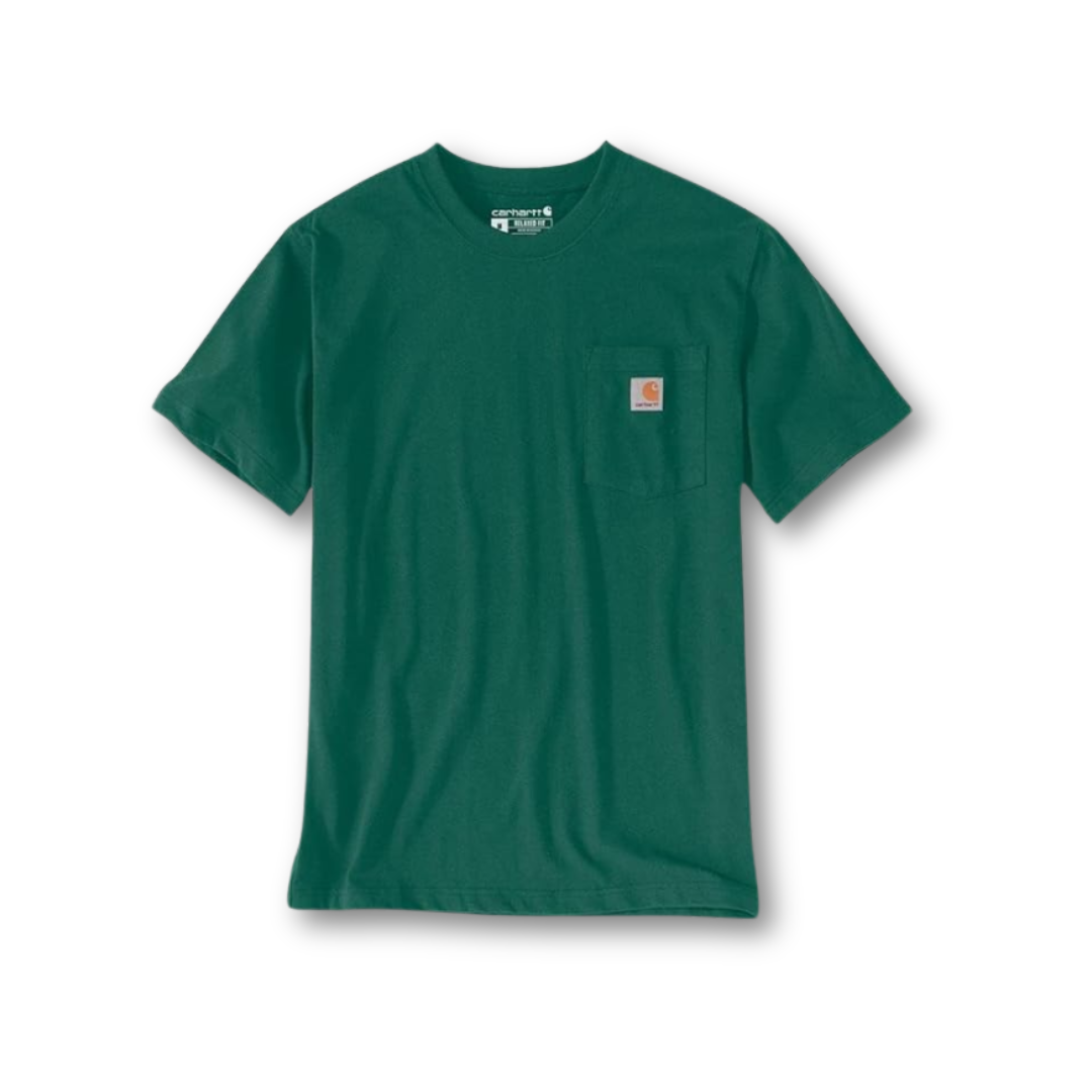Carhartt Men's Loose Fit Heavyweight Short-Sleeve Pocket T-Shirt North Woods Heather
