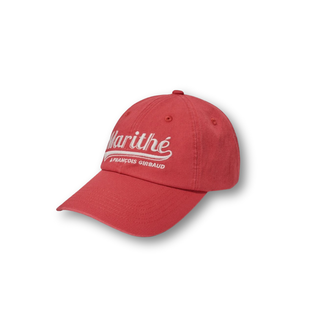 Marithé François Girbaud Vintage Baseball Graphic Cap Red
