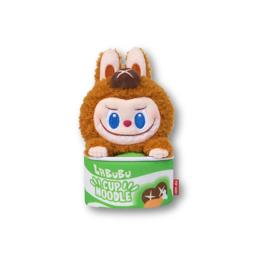 Pop Mart Labubu The Monsters Wacky Mart Series Cup Noodles Figure Storage Bag (Mushroom)