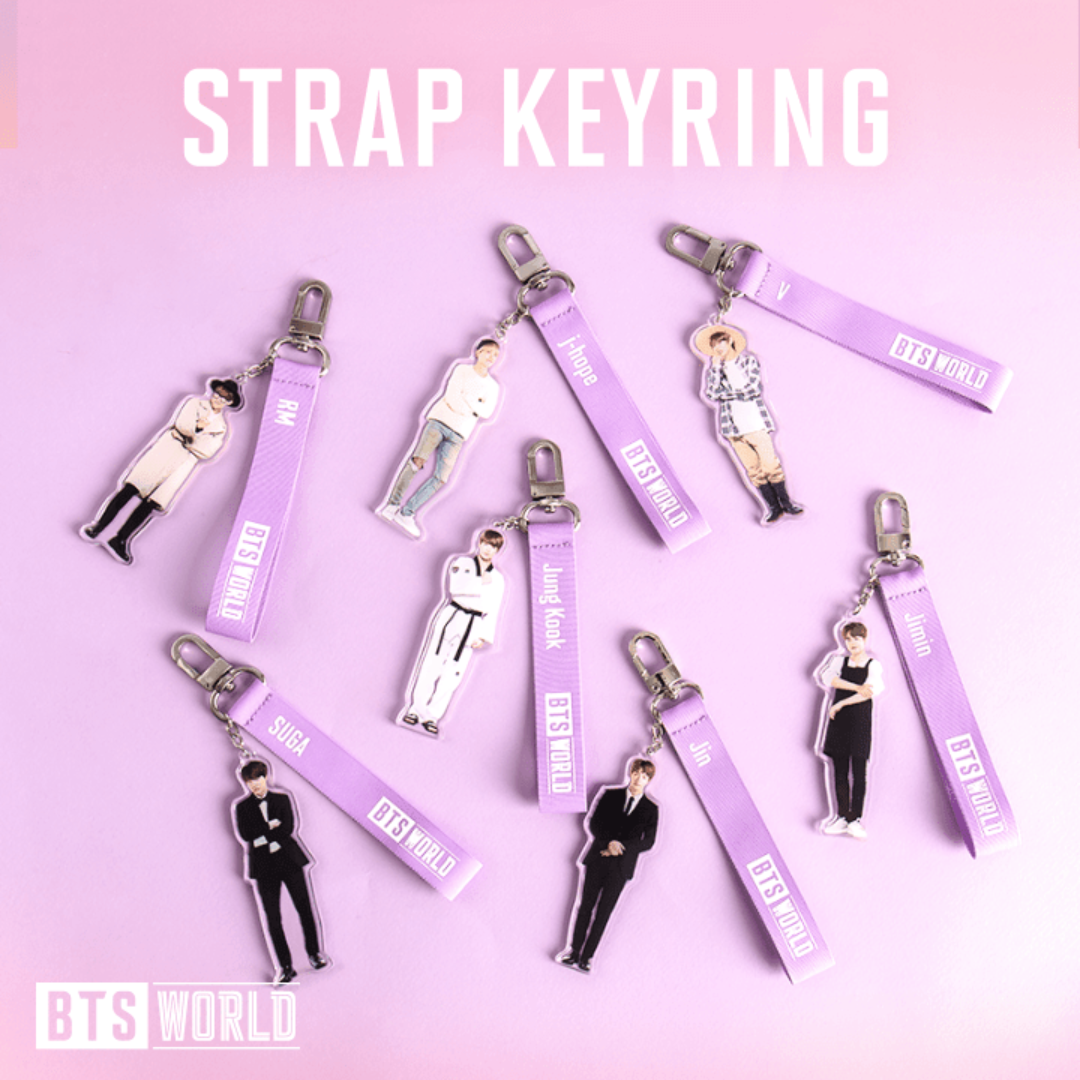 BTS WORLD Strap Keyring