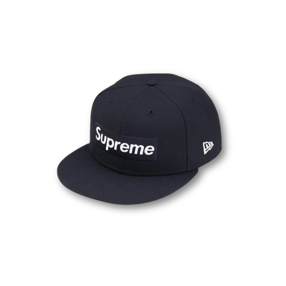 Supreme Rings Box Logo New Era Navy – Drop Streetwear