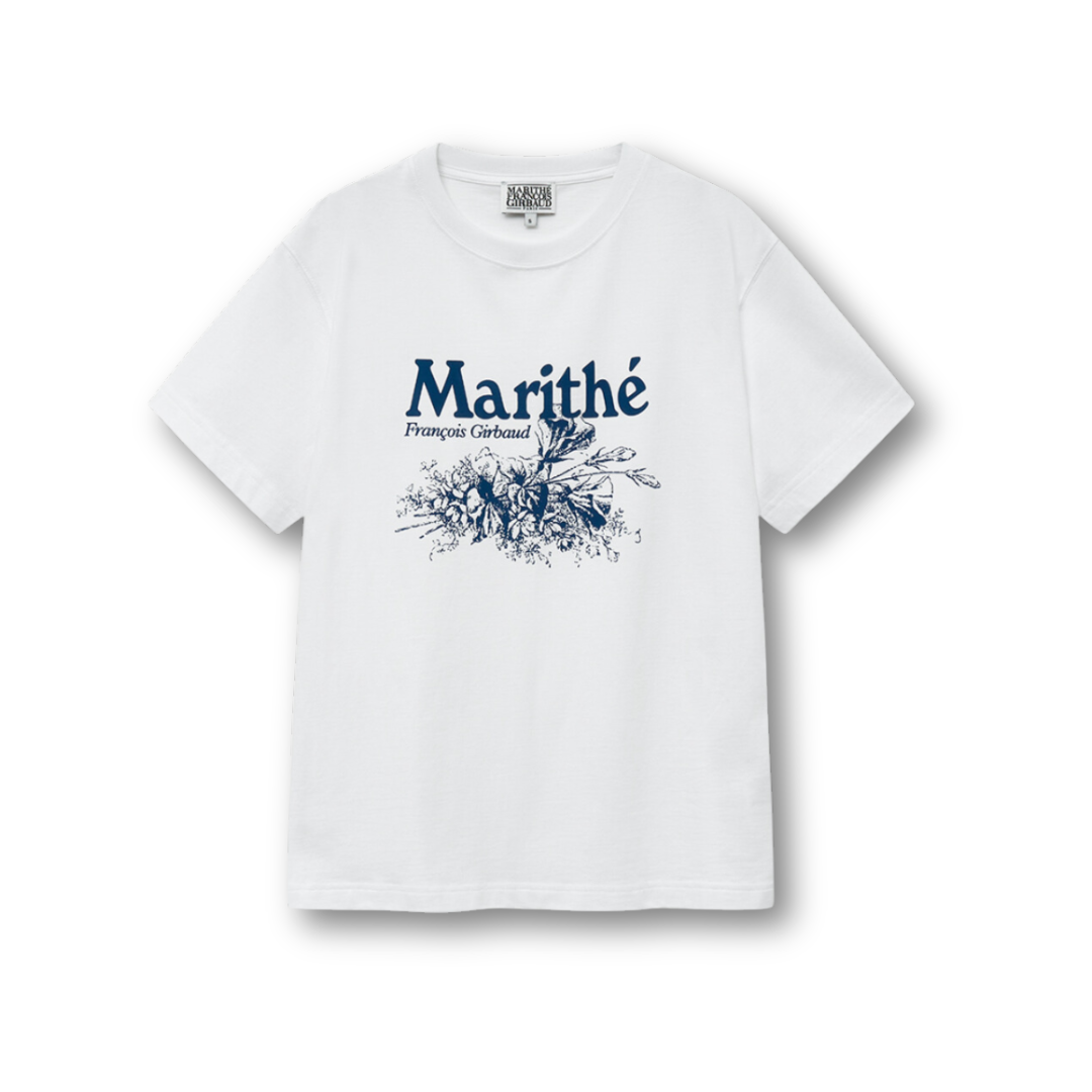 Marithé François Girbaud Flower Tee White