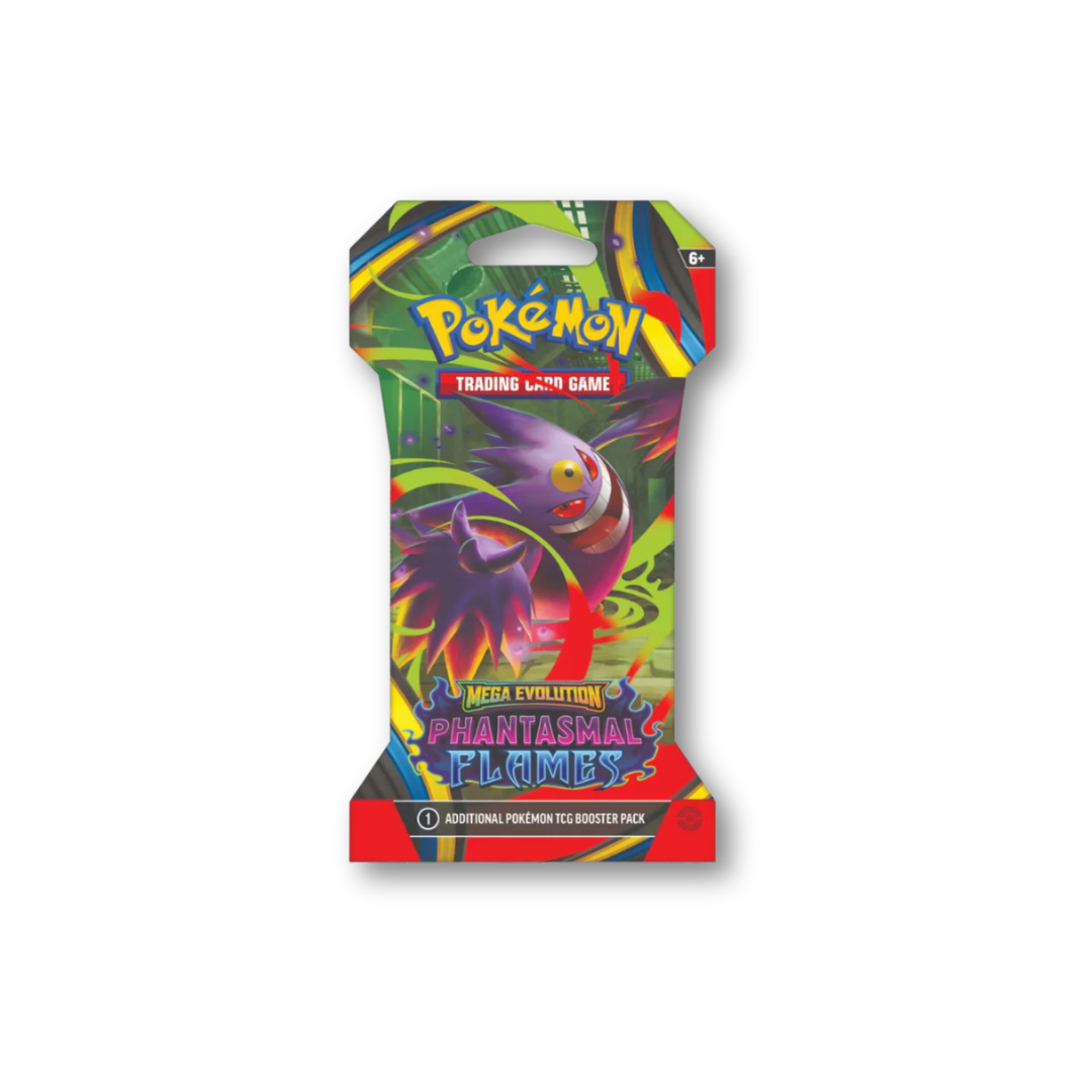 2025 Pokémon Mega Evolution Phantasmal Flames Mega Gengar Booster Pack