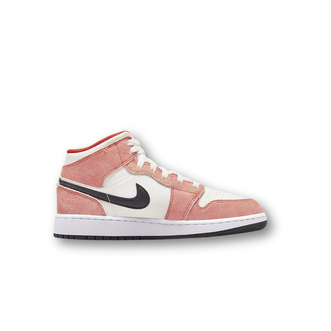 Jordan 1 Mid SE Orange Suede (GS)