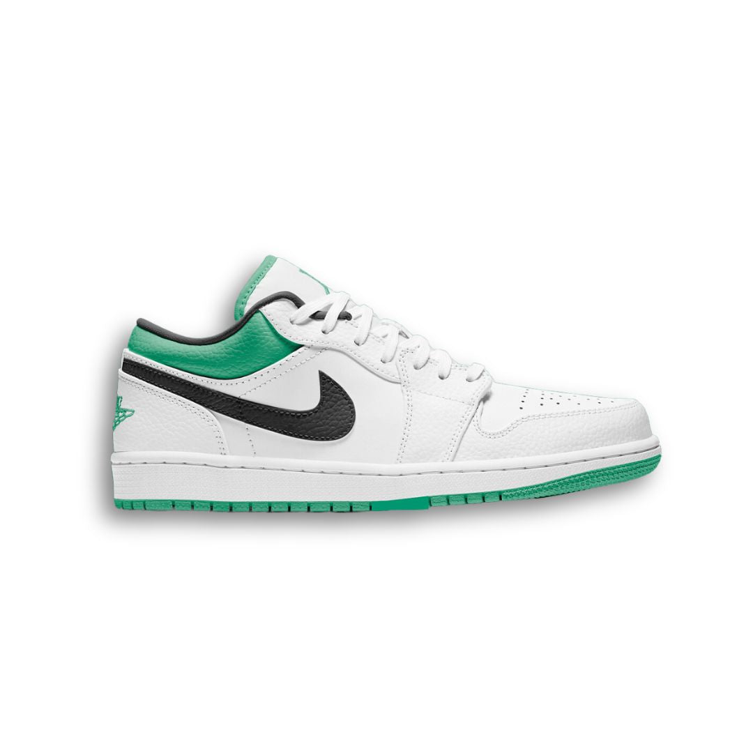 Jordan 1 Low White Lucky Green Black