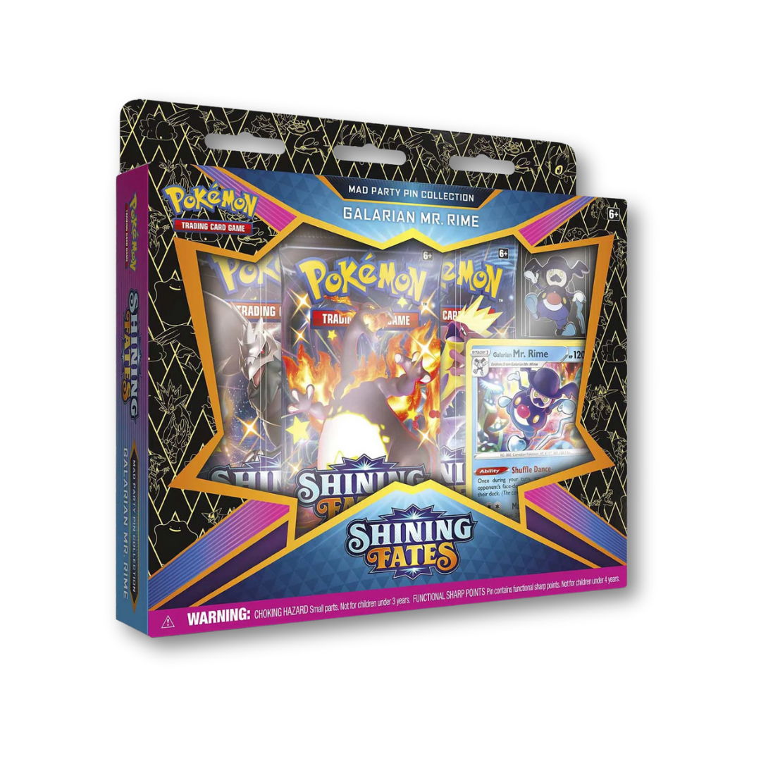 Pokémon TCG Sword & Shield Shining Fates Mad Party Pin Collection Galarian Mr. Rime