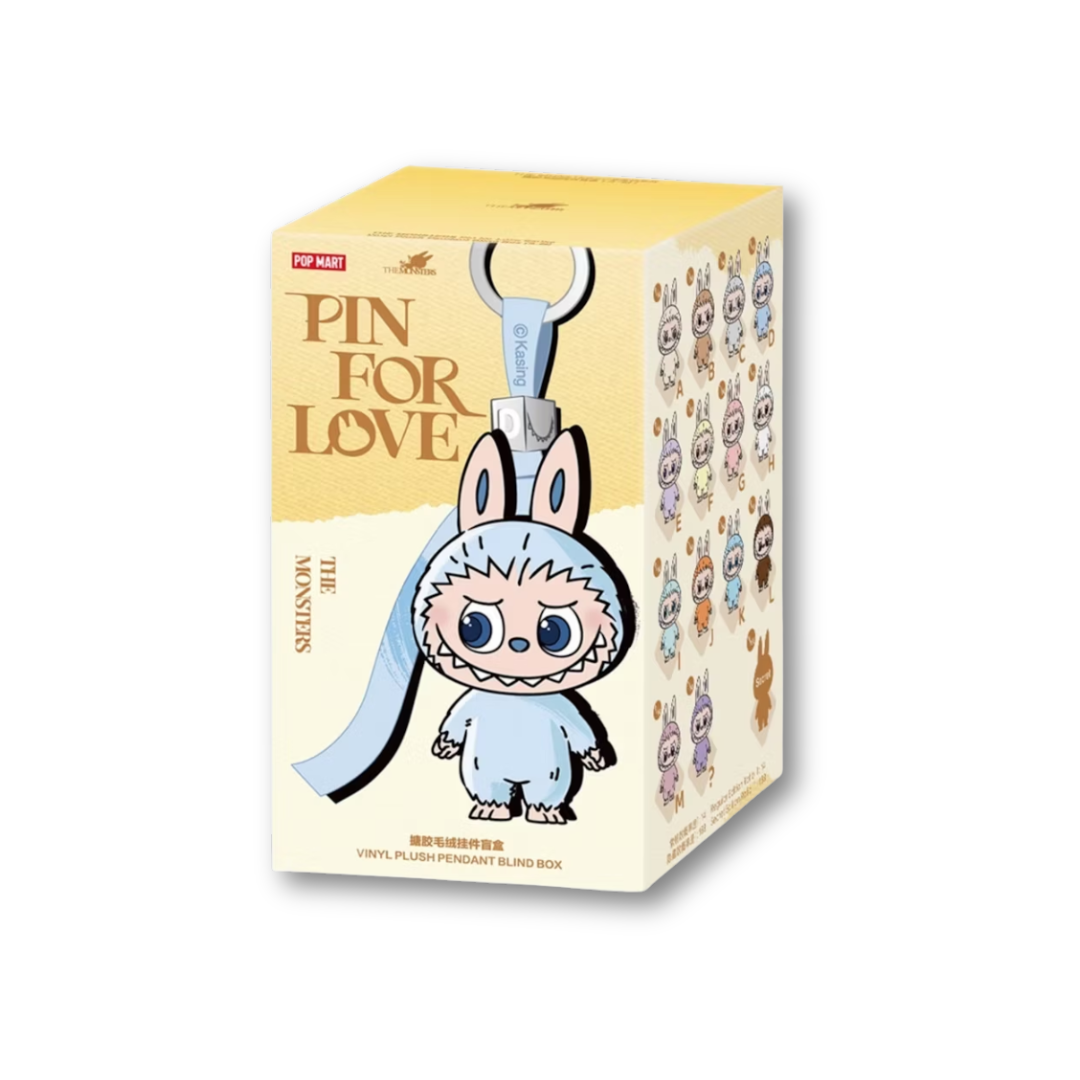 Pop Mart Labubu The Monsters Pin for Love Series Vinyl Plush Pendant (A-M) *Individual