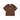 Marithé François Girbaud W Lettering Logo Crop Tee Brown