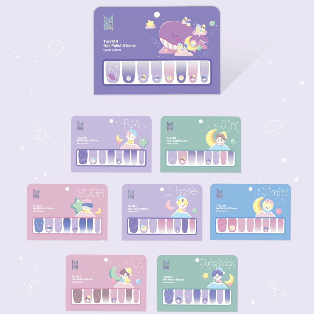 TinyTAN Nail Polish Sticker Sweet Dreams
