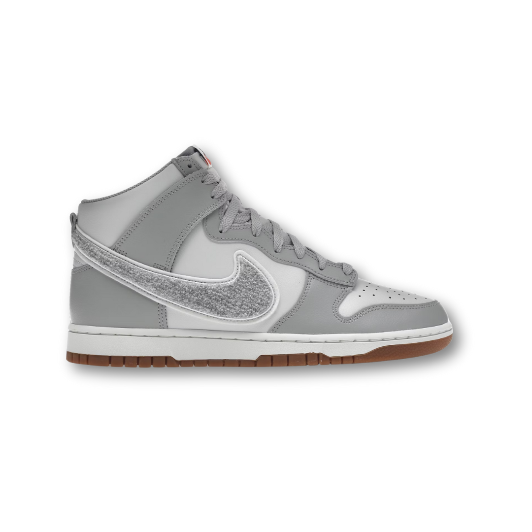 Nike Dunk High University Chenille Swoosh Light Smoke Grey