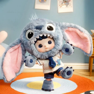 POP MART HACIPUPU Stitch Movable Plush Doll