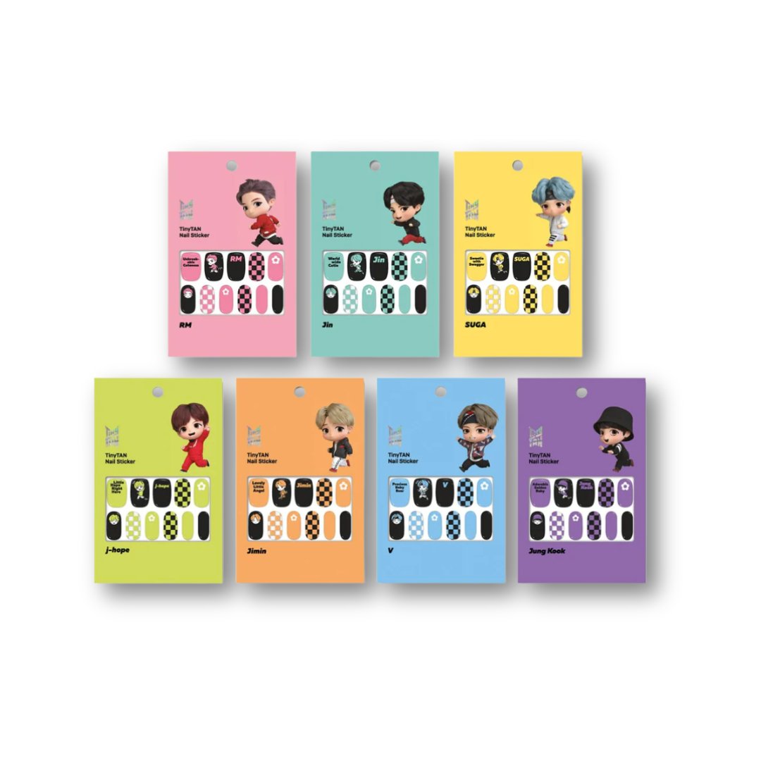 BTS TinyTAN Nail sticker