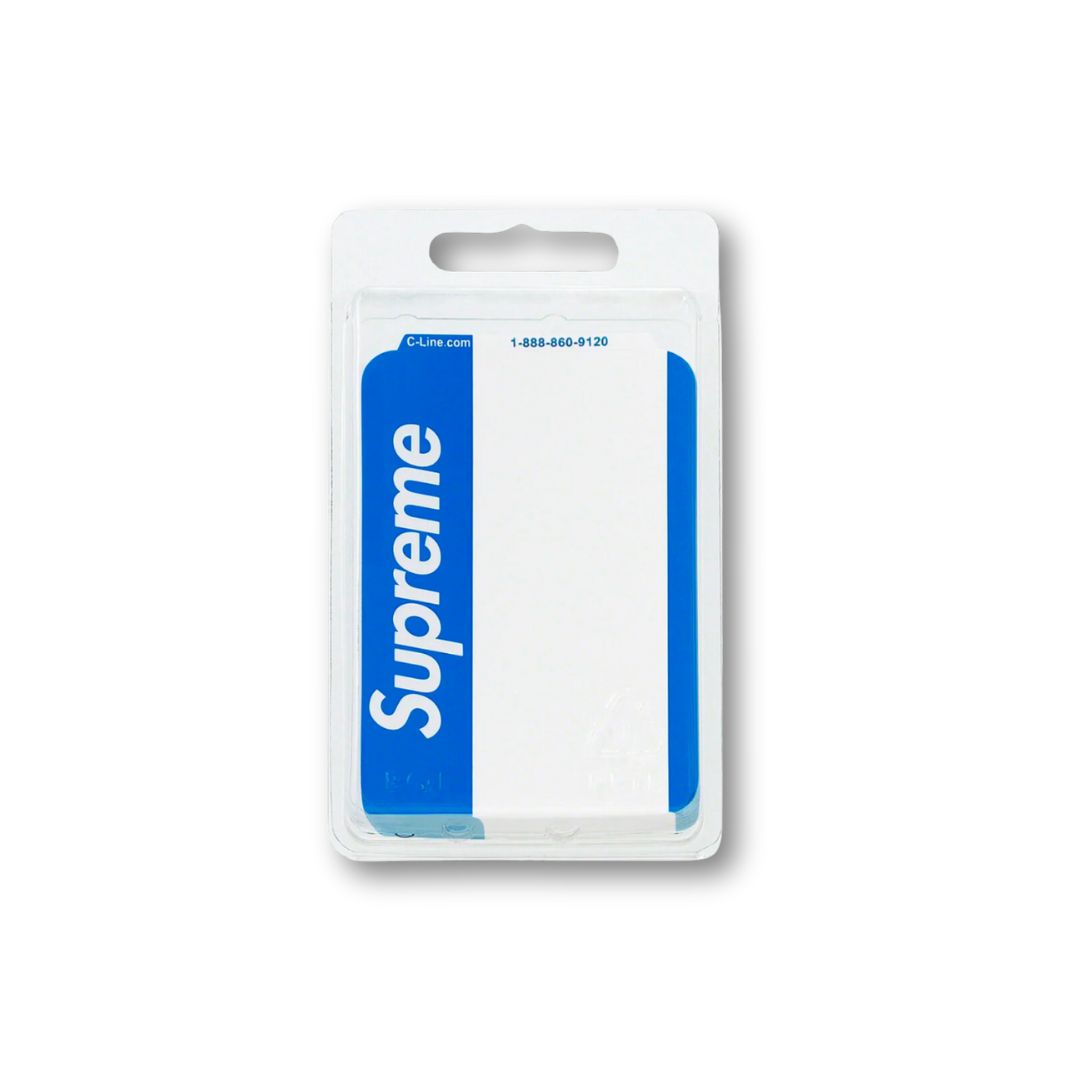 Supreme Name Badge Stickers (Pack of 100) Blue