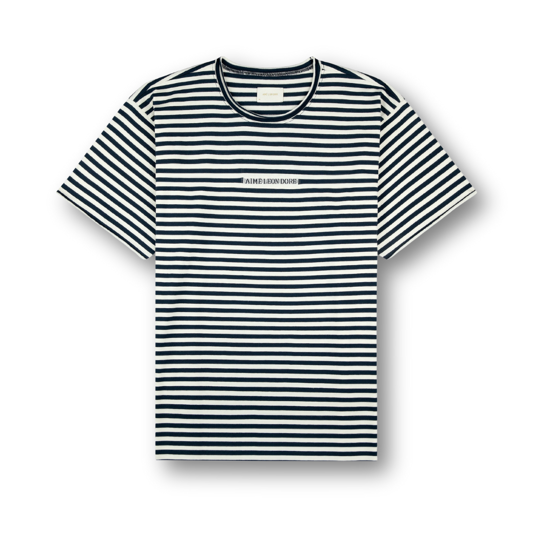 Aimé Leon Dore Yarn Dyed Beach Tee Navy Blazer