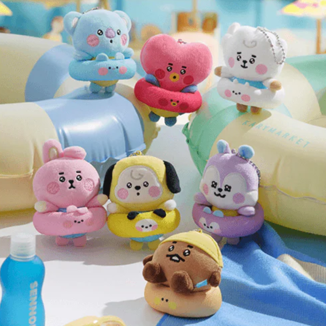 BTS BT21 Baby Plush Keyring Splash Edition