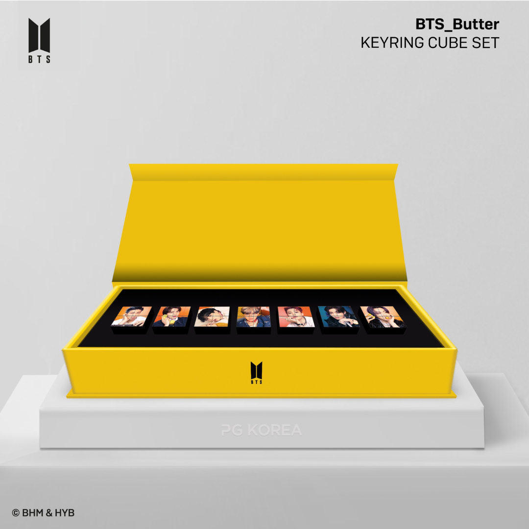 BTS Mini Keyring Cube Butter Set