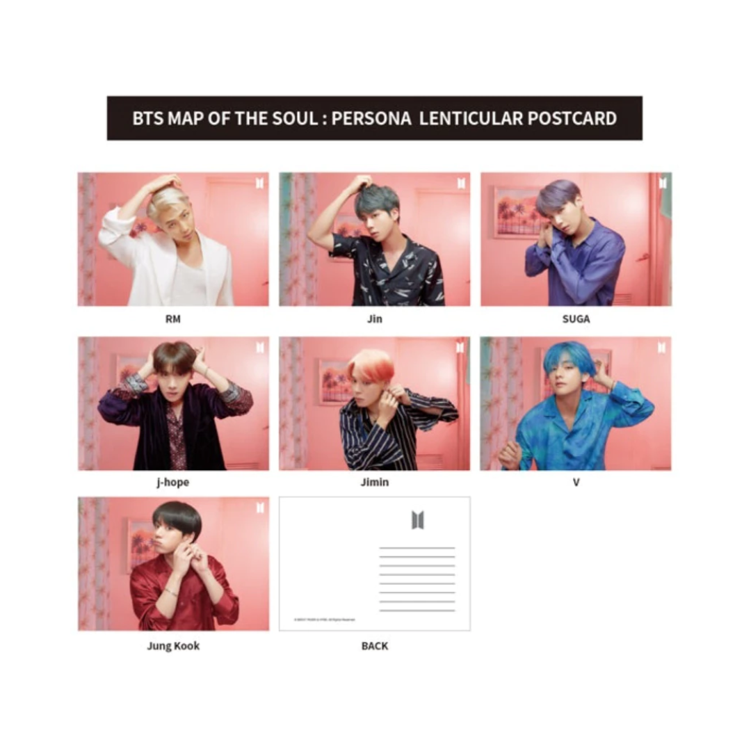 BTS LENTICULAR POSTCARD VER.2 (MAP OF THE SOUL : PERSONA)