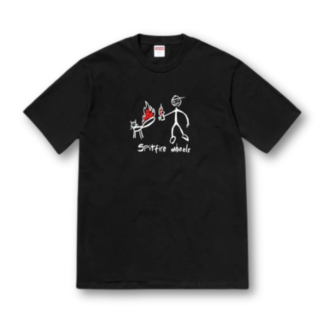 Supreme Spitfire Cat Tee Black