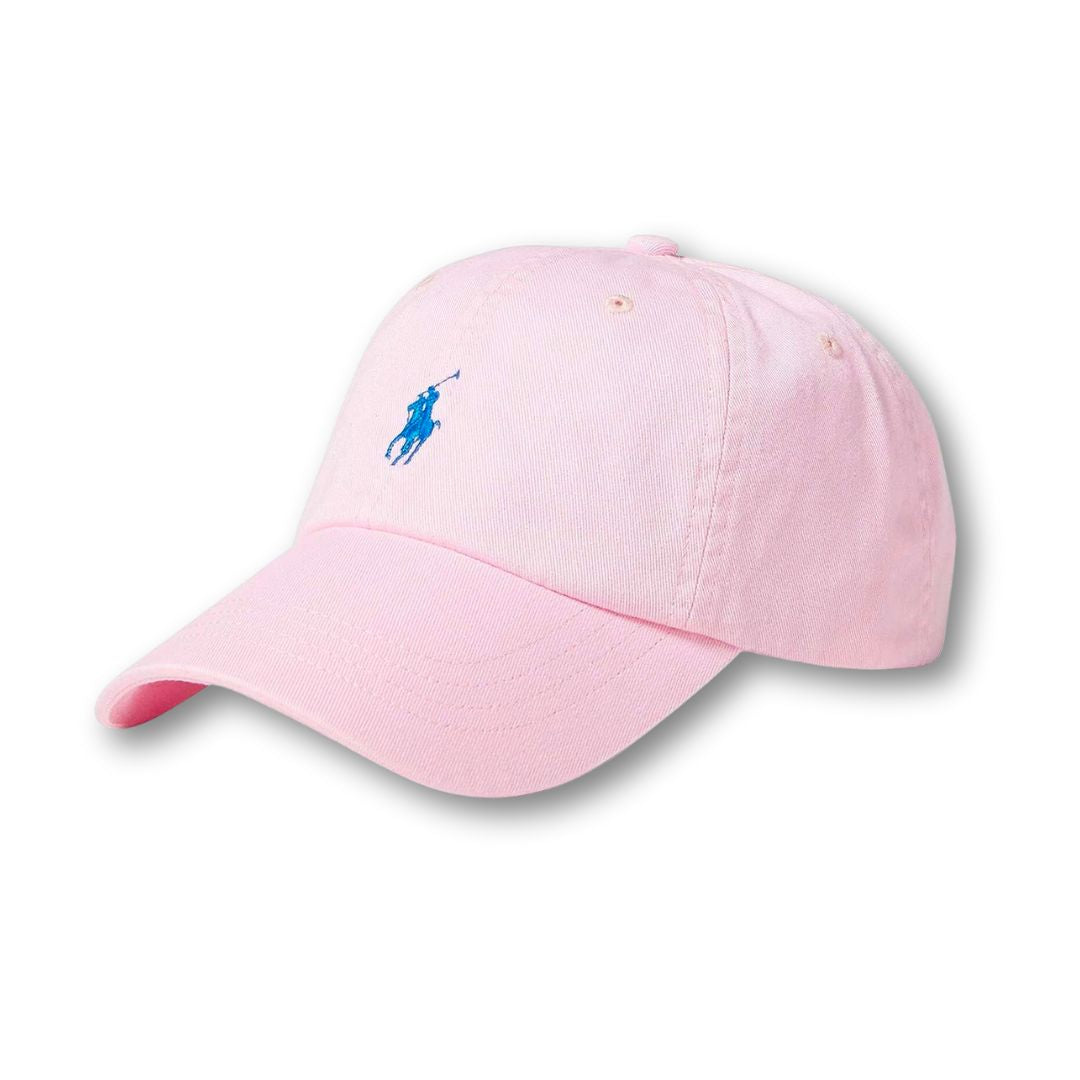 Polo Ralph Lauren Logo Embroidered Curved Peak Baseball Cap Pink