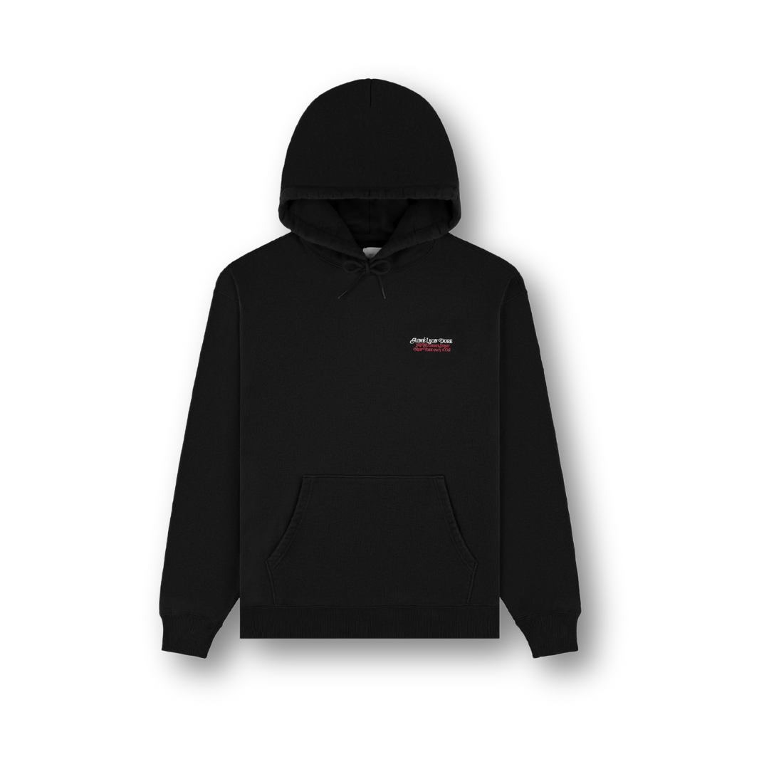 Aimé Leon Dore Monogram Hoodie Jet Black