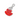 Maison Kitsune Palais Royal Silver-Tone and Enamel Keyring Red