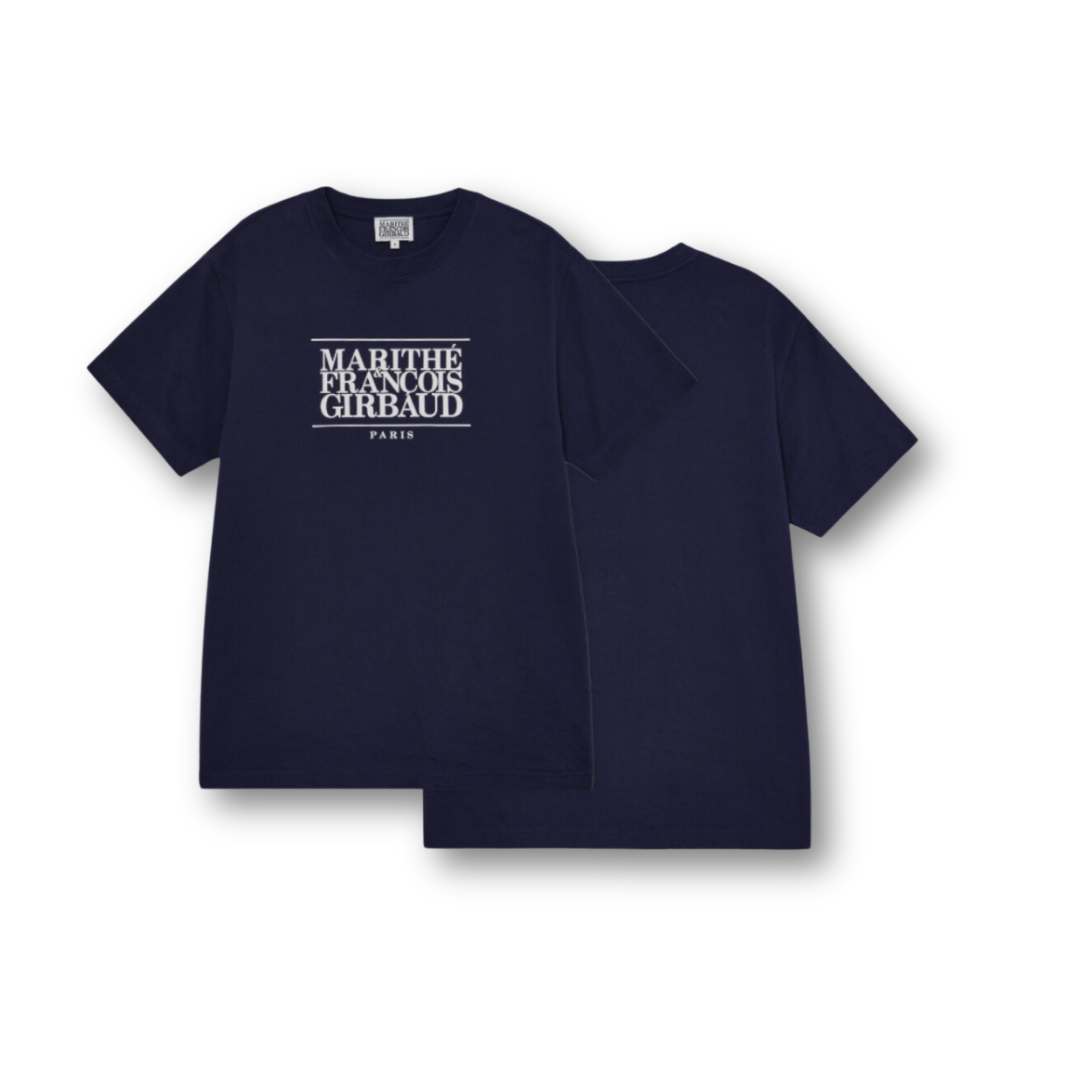 Marithé François Girbaud Classic Logo Tee Navy