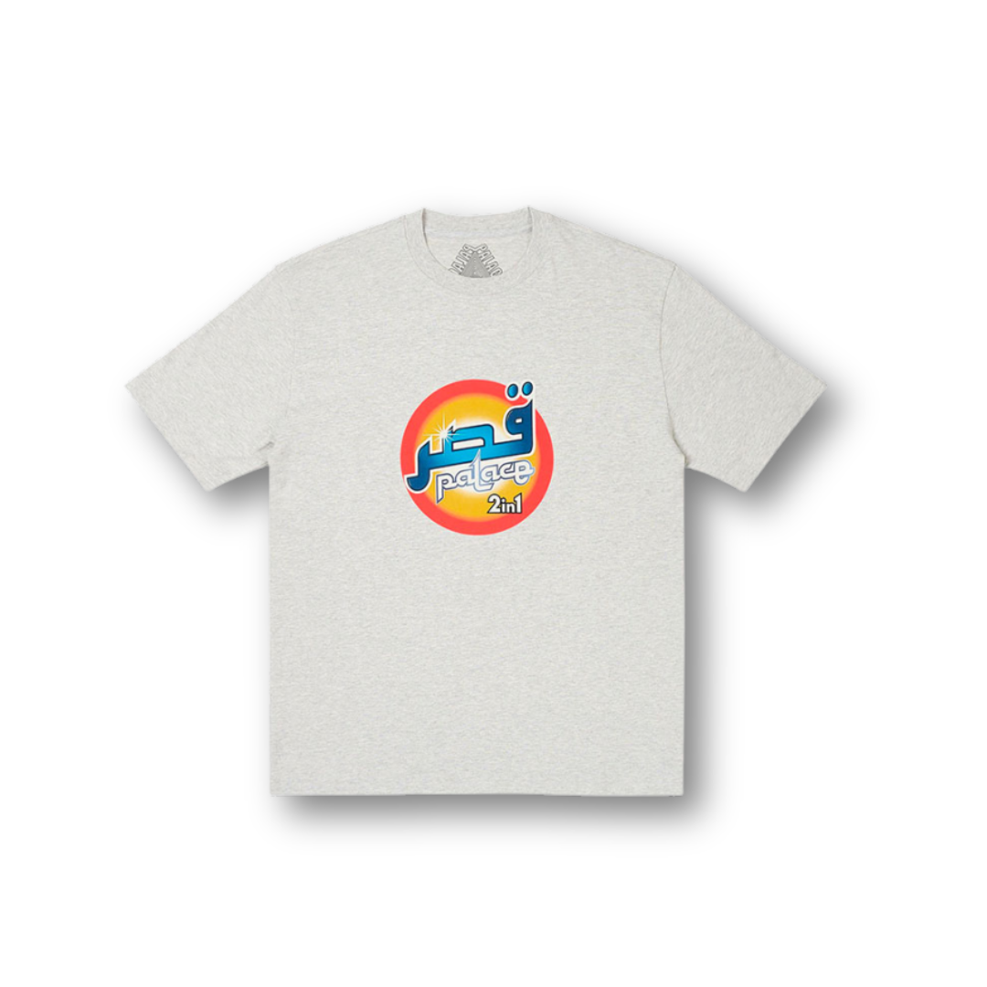 Palace Washed T-Shirt Grey Marl