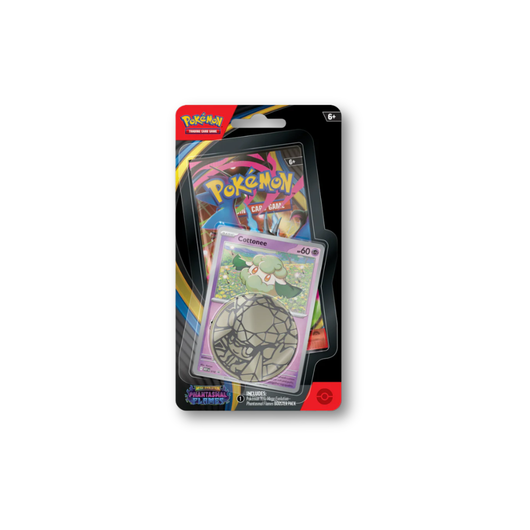 2025 Pokémon Mega Evolution Phantasmal Flames Checklane Blister Cottonee