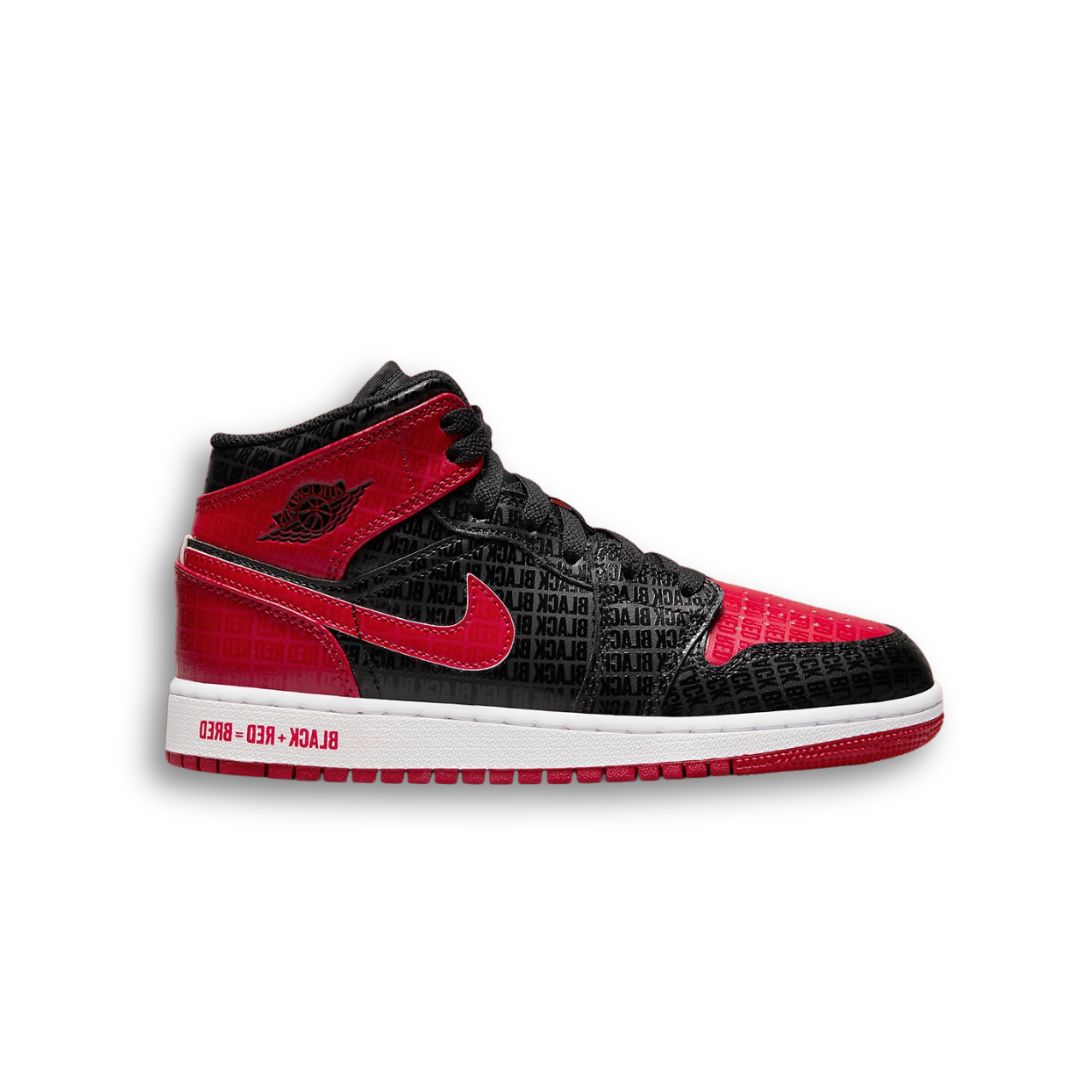 Jordan 1 Mid Bred Text (GS)