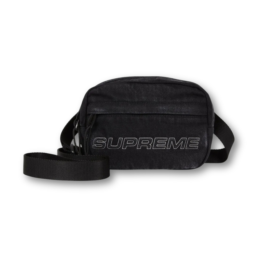 Supreme Denim Mini Shoulder Bag Black (FW25)