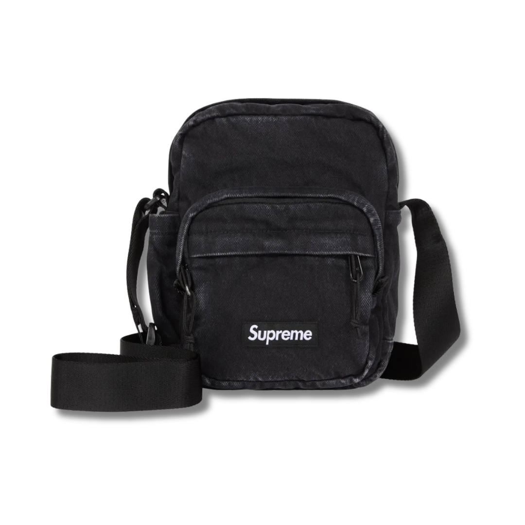 Supreme Denim Shoulder Bag Black (FW25)
