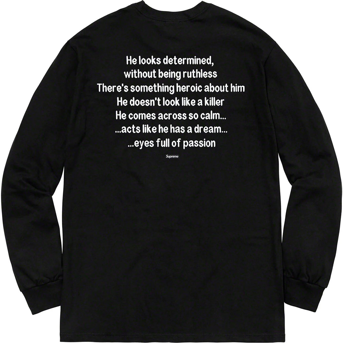 Supreme F/W'18 The KIller L/S Tee Black