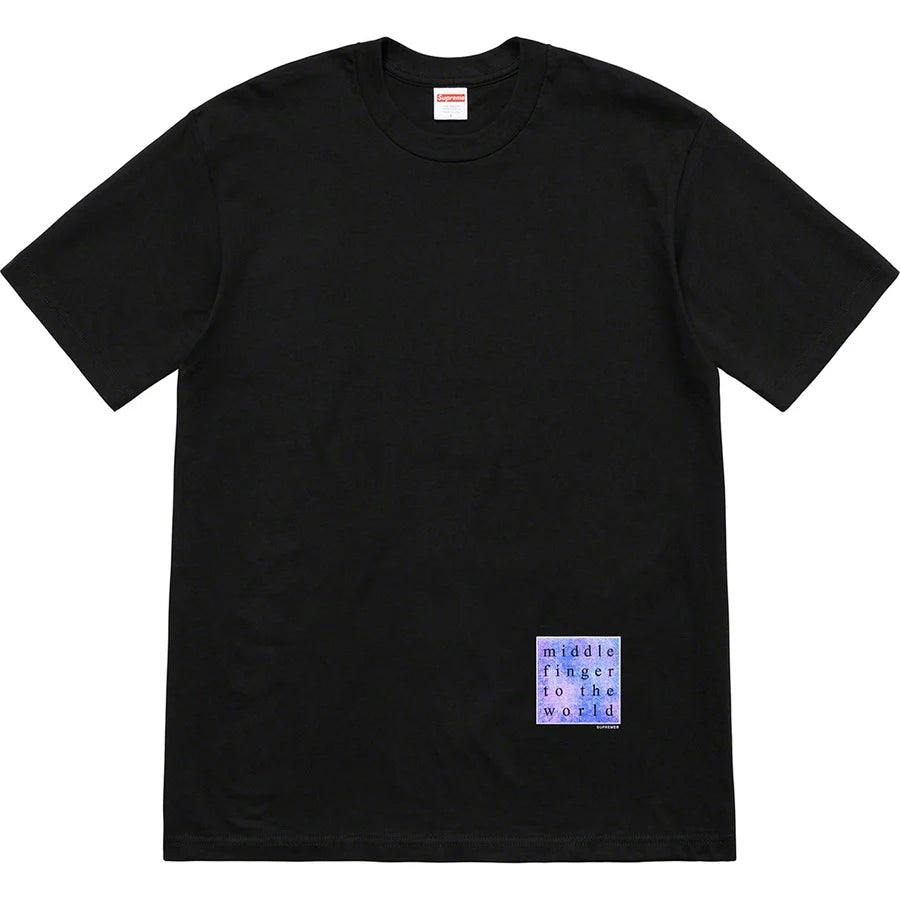 Supreme Middle Finger to the World Tee Black