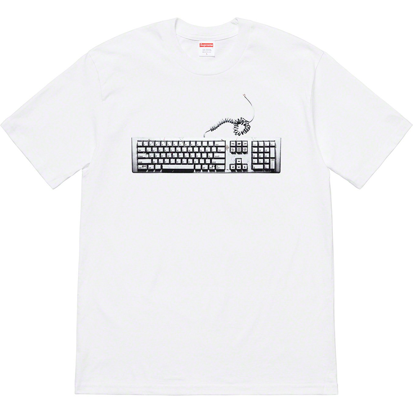 Supreme Keyboard Tee White