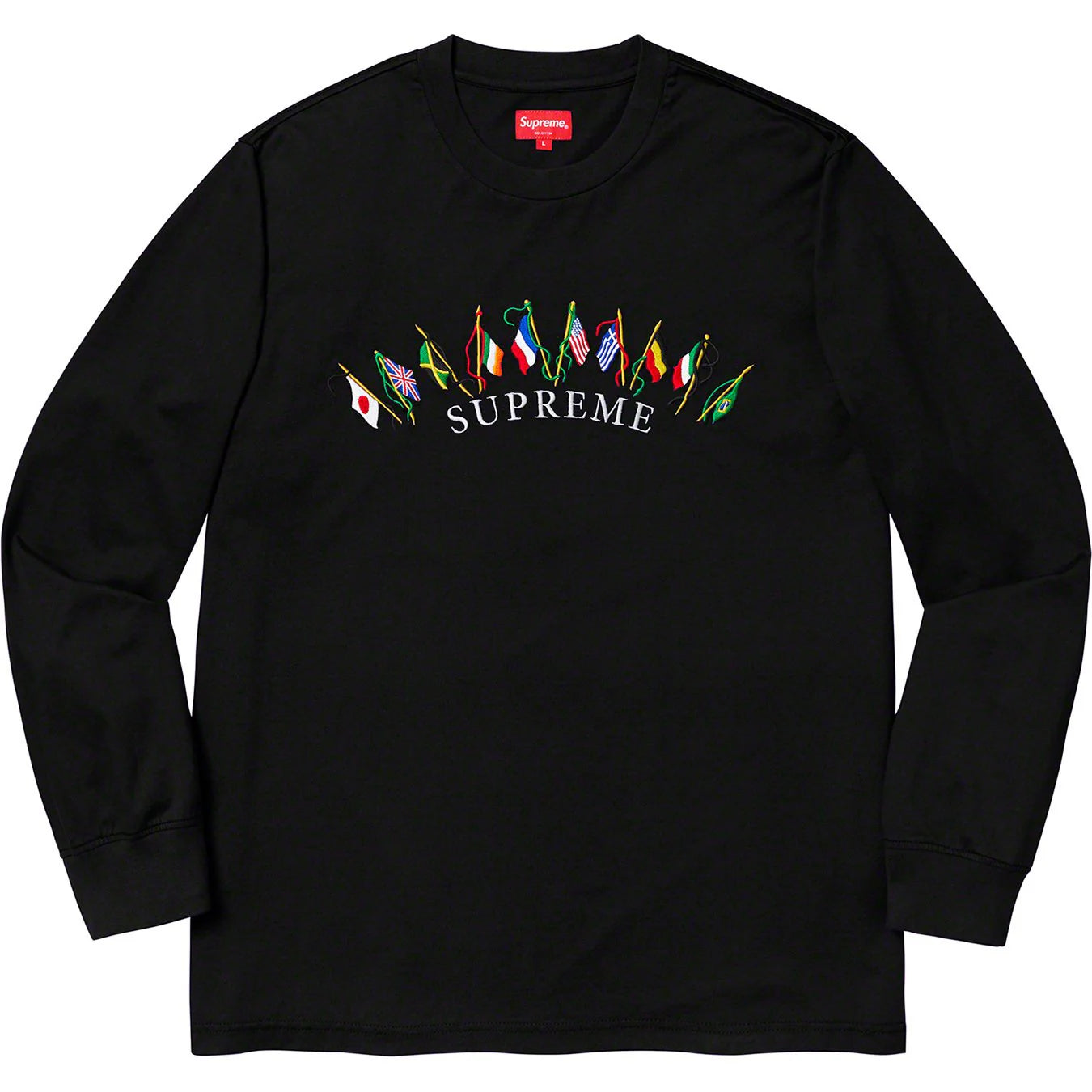 Supreme Flags L/S Top Black