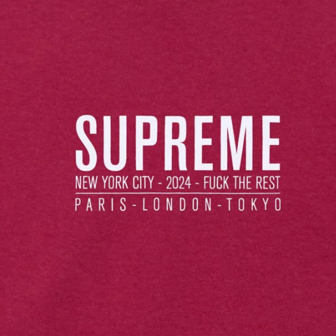 Supreme Paris Tee Cardinal