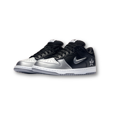 Nike SB Dunk Low Supreme Jewel Swoosh Silver