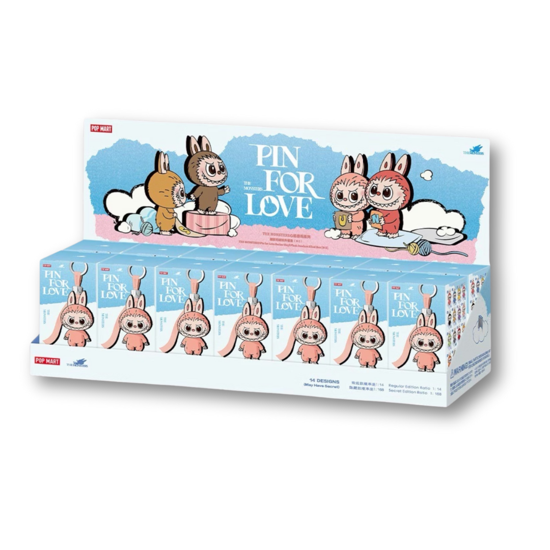 Pop Mart Labubu The Monsters Pin for Love Series Vinyl Plush Pendant (N-Z) *Individual
