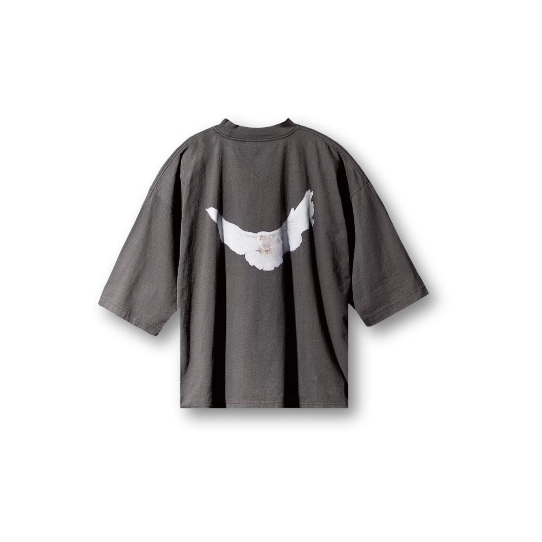 Yeezy Gap Engineered by Balenciaga Dove 3/4 Sleeve Tee Dark Grey