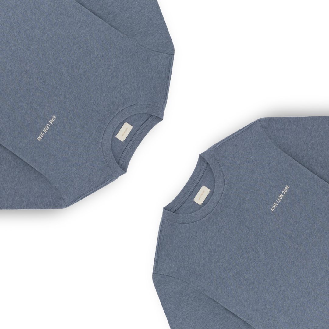 Aimé Leon Dore Melange Tee Blue Melange