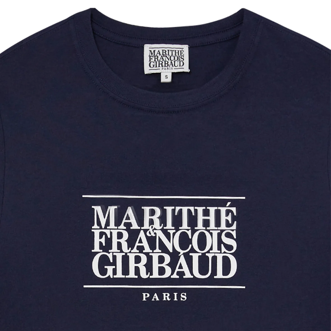 Marithé François Girbaud Classic Logo Tee Navy