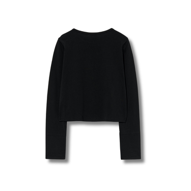 Marithé François Girbaud W Crop Long Sleeve Black