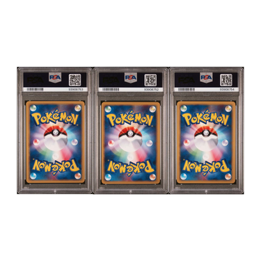 2002 Pokémon Japanese McDonald’s Holo Promo Starter Trio Set – Charmander, Pikachu & Squirtle PSA Gem Mint 10 (3 Cards)